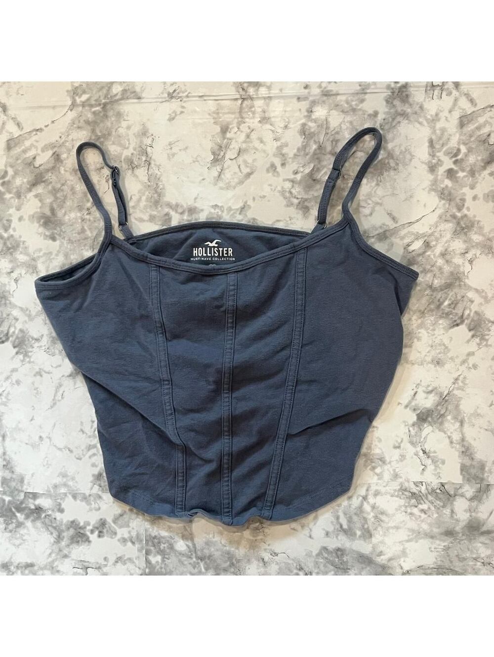 Hollister Must-Have Collection Navy Blue Spaghetti Strap Tank Top